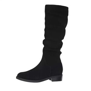 Blondo Erika Suede Waterproof Over the Calf Boots Black Size 6